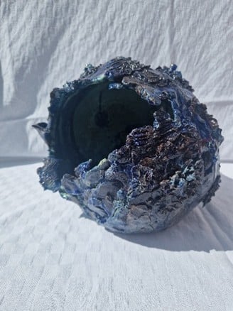 Abysse – 26x30- céramique grès et sable