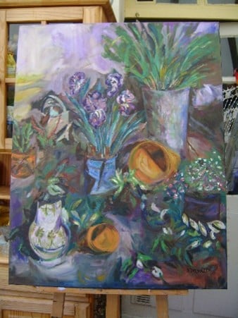 Fleurs printanières  – 50x60 – HST