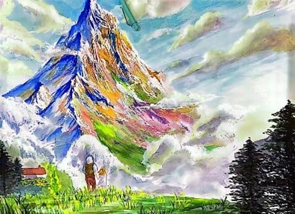 Lumière et liberté – 52x37 – aquarelle